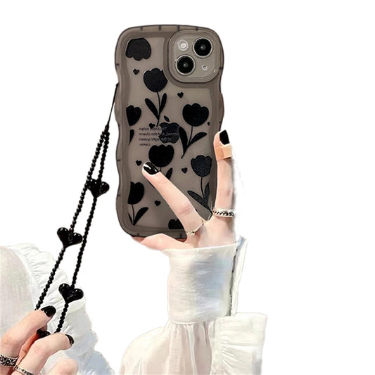 Black Tulip Phone Case
