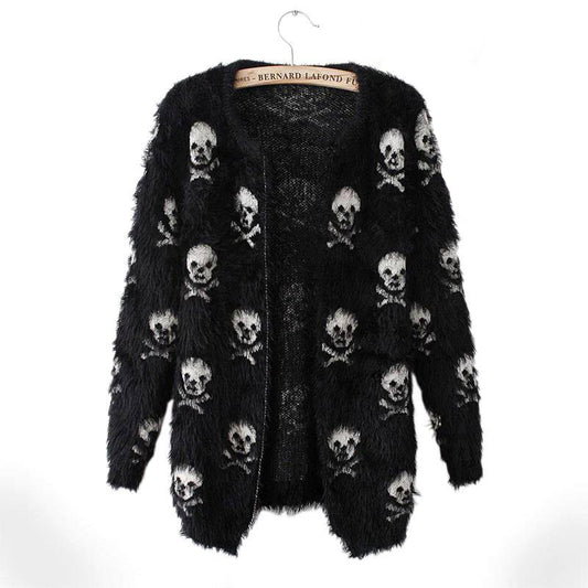 Elegant Skull Punk Coat