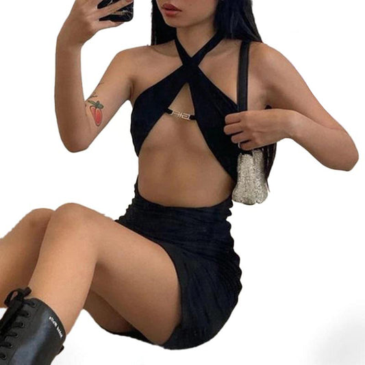 Tease Em Sexy Halter Dress