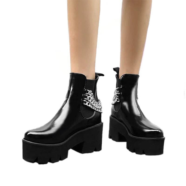 Exclusive Gothic Punk Chain Boots