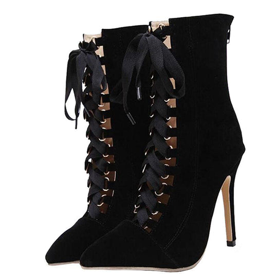 Flashy Gladiator High Heel Boots
