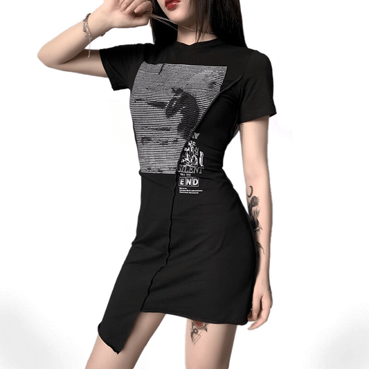 Silent Irregular Punk Dress