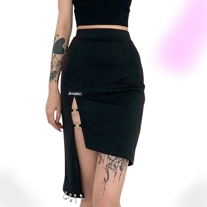 Morgana Black Pencil Skirt