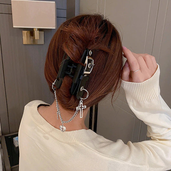 Punk Belt Hair Claw Clip
