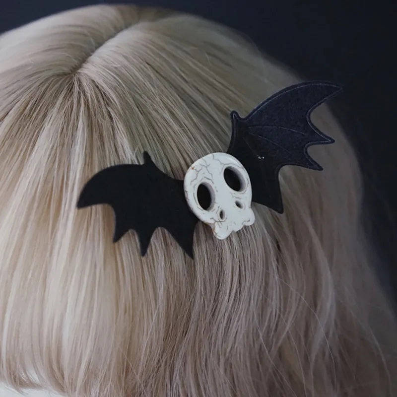Goth Bowknot Hair Clips