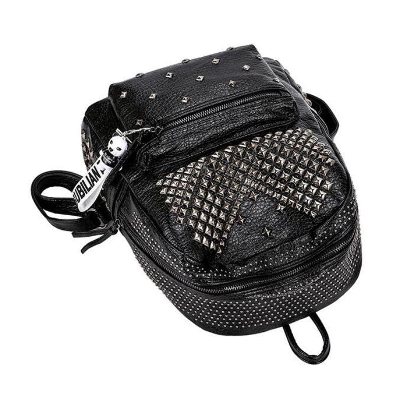 Rivets Overload Leather Backpack