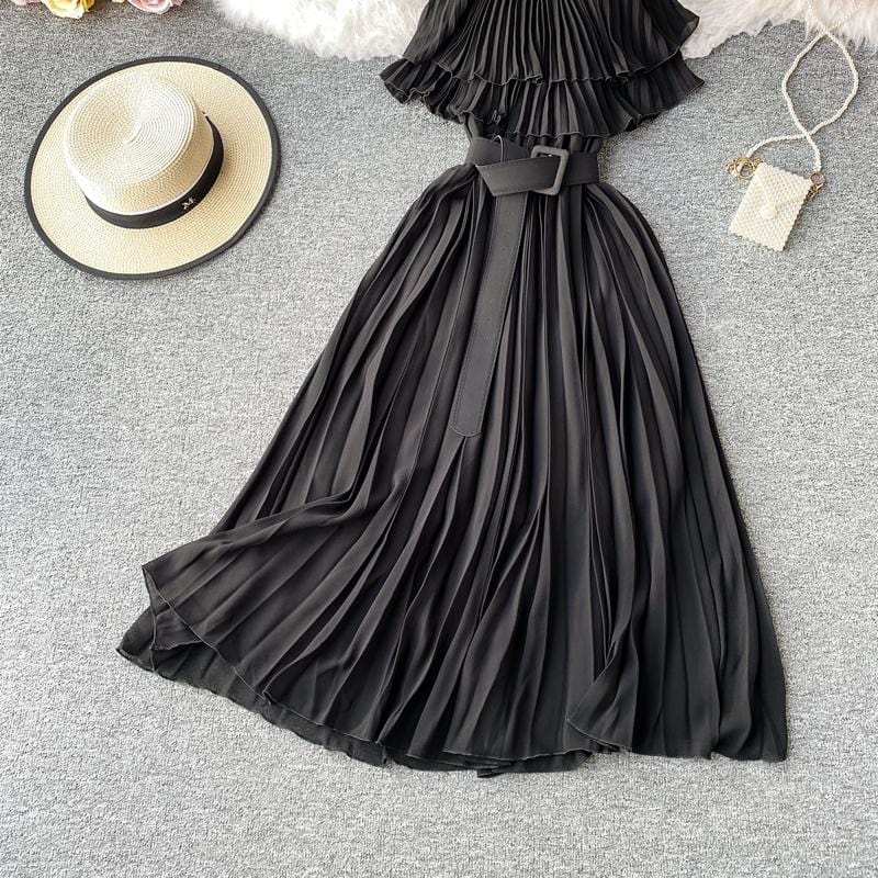 Incarnate Pleated Midi Dress