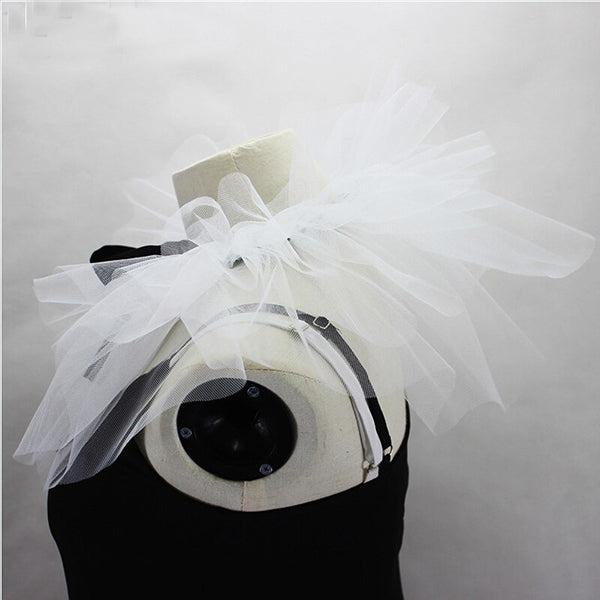 Tori Ruffle Mesh Collar