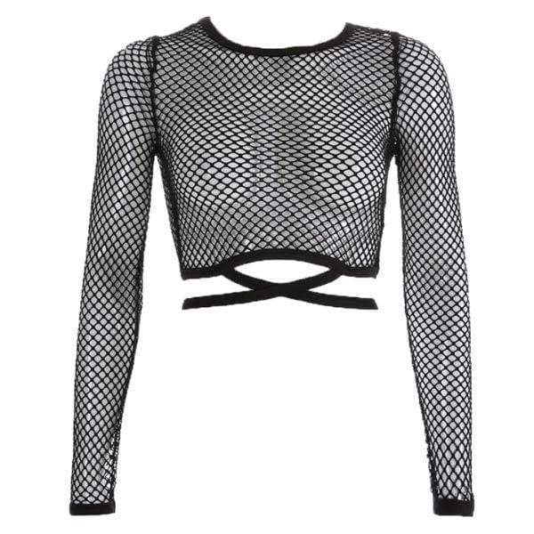 Ardat Lace Up Crop Top