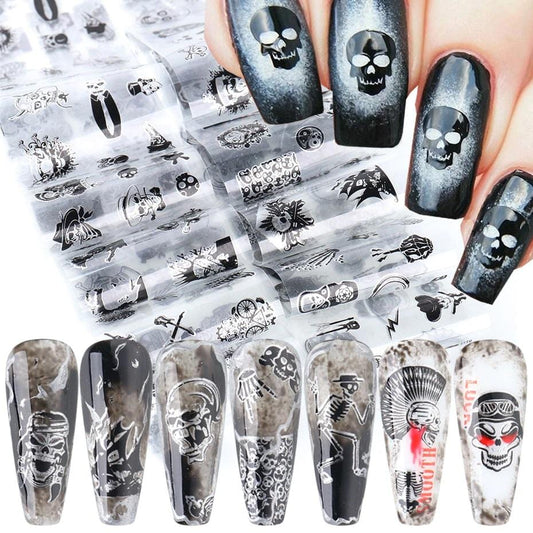 Oh My Skull Nail Art Stickers