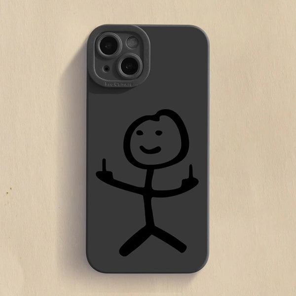 Comic Stickman Phone Case