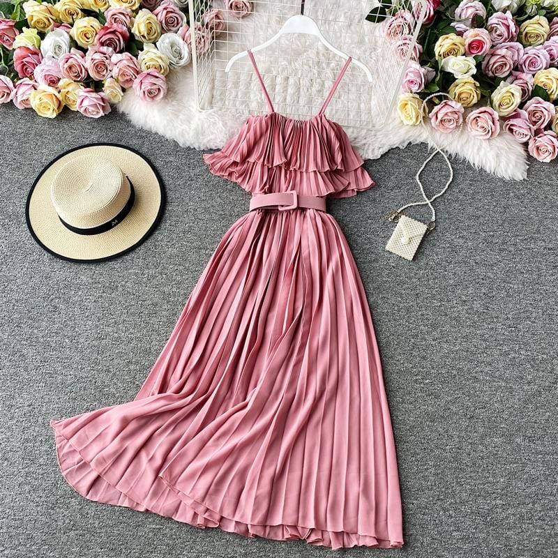 Incarnate Pleated Midi Dress