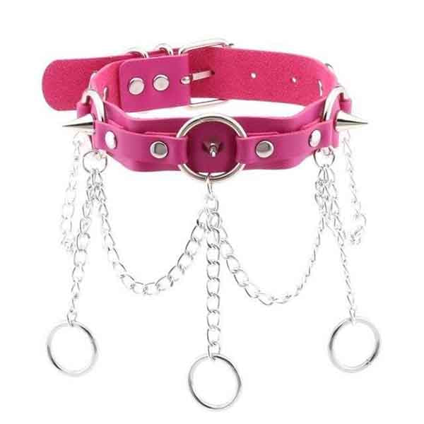 Chain of Guilt Leather Choker