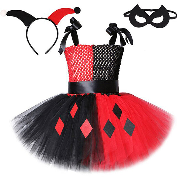 Harley Quinn Inspired Girls Tutu Dress