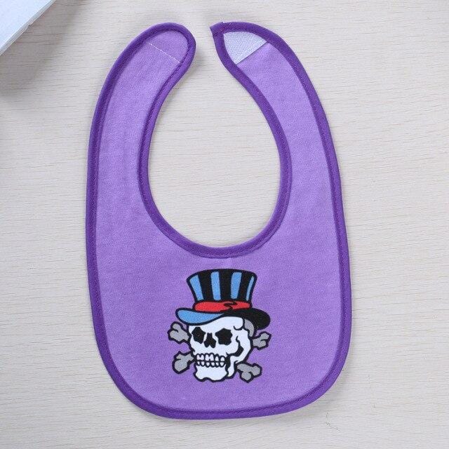 Skull Baby Goth Bibs