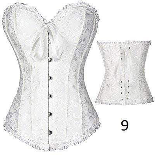 Plastic Boned Gothic Waist Trainer Corsets