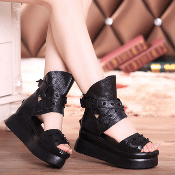 Fearless Leather Sandals