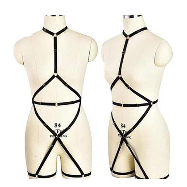 Goth Rave Body Harness Selection