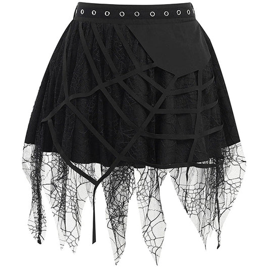 Web of Darkness Mini Skirt