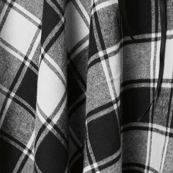 Euphoria Asymmetric Plaid Mini Dress