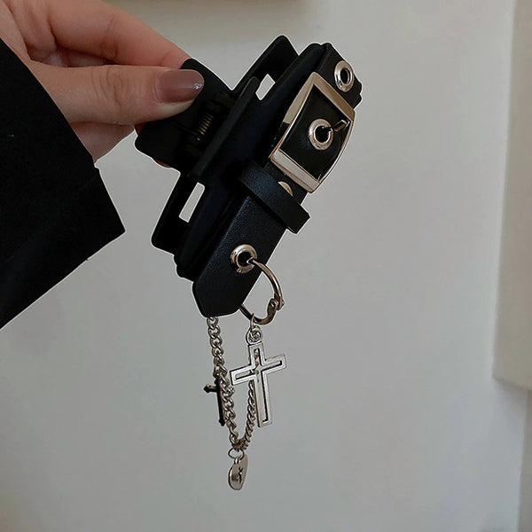 Punk Belt Hair Claw Clip