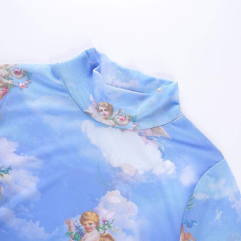 All-seeing Angel Crop Top