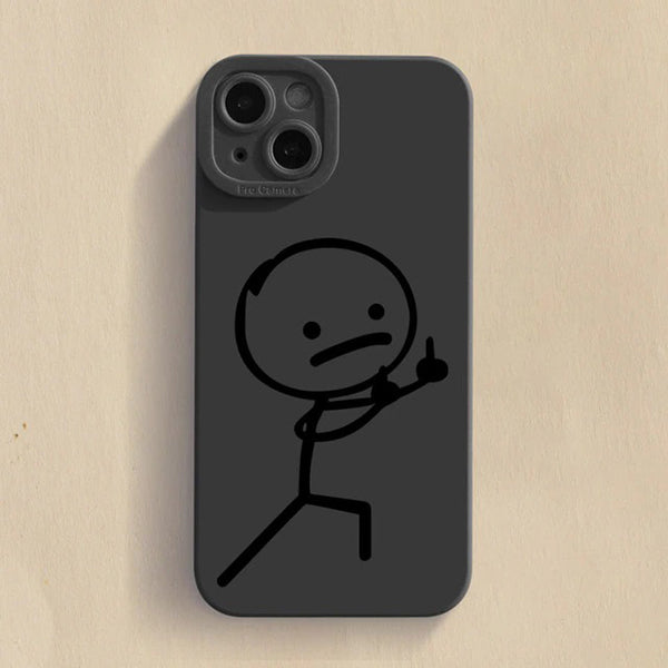 Comic Stickman Phone Case