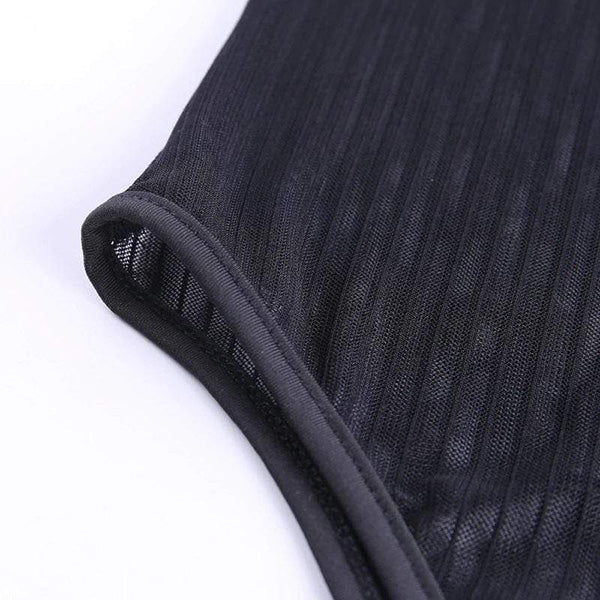 Midnight Pleaser Sexy Black Bodysuit