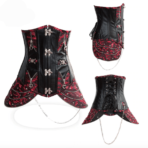 Hellebore Gothic Underbust Corset Steel Bone