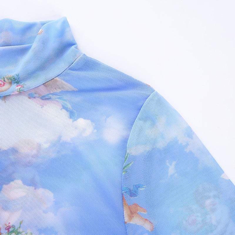 All-seeing Angel Crop Top