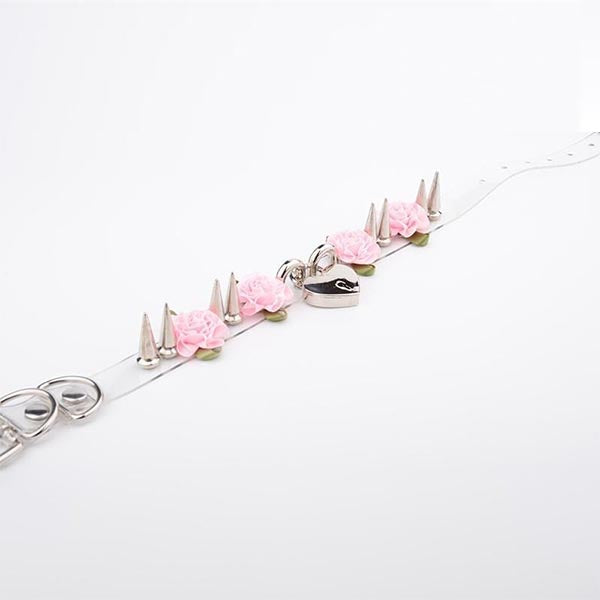 Lolita Floral Heart Lock Choker
