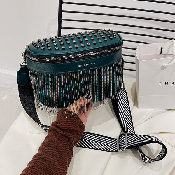 Iris Fringe Studded Bum Bag