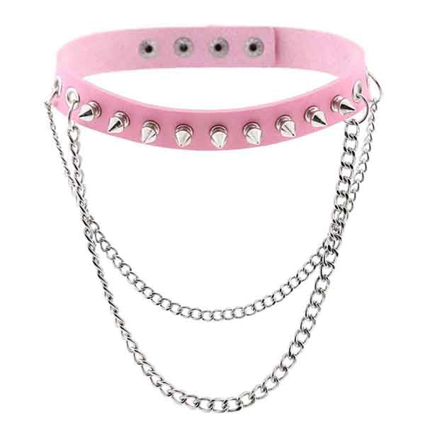 Emo Punk Chained Choker