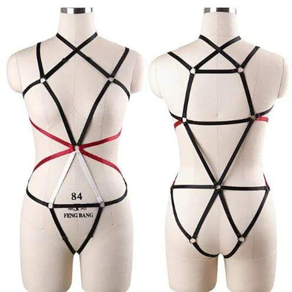 Goth Rave Body Harness Selection