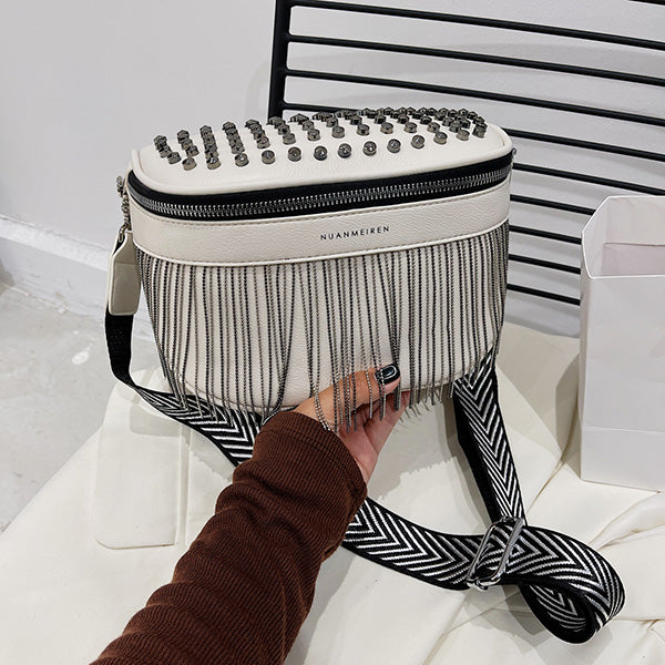 Iris Fringe Studded Bum Bag