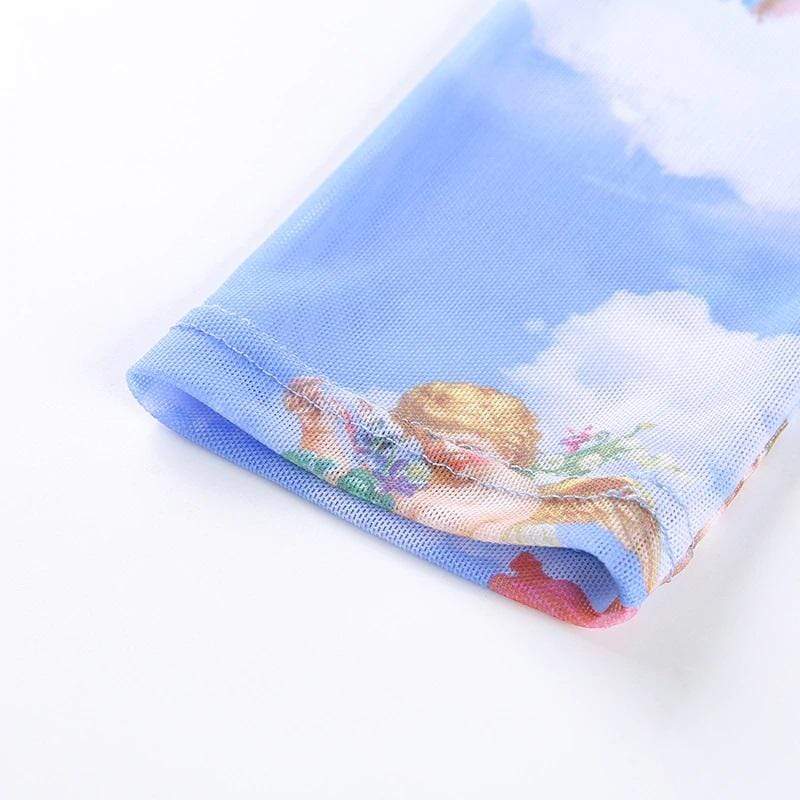 All-seeing Angel Crop Top