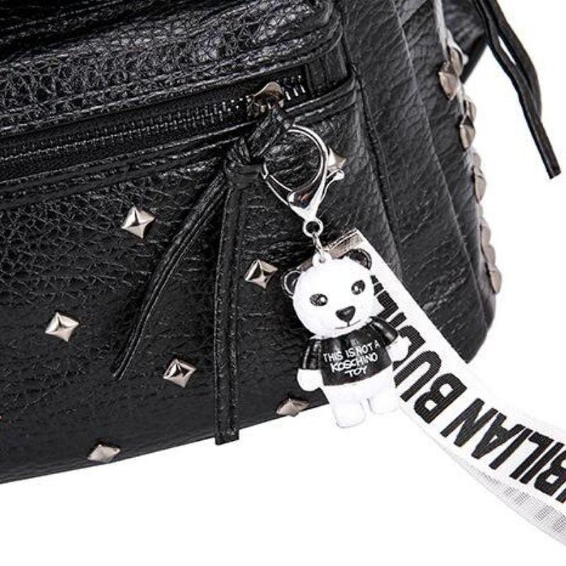 Rivets Overload Leather Backpack