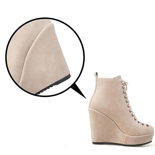 Winter Gothic Wedge Boots