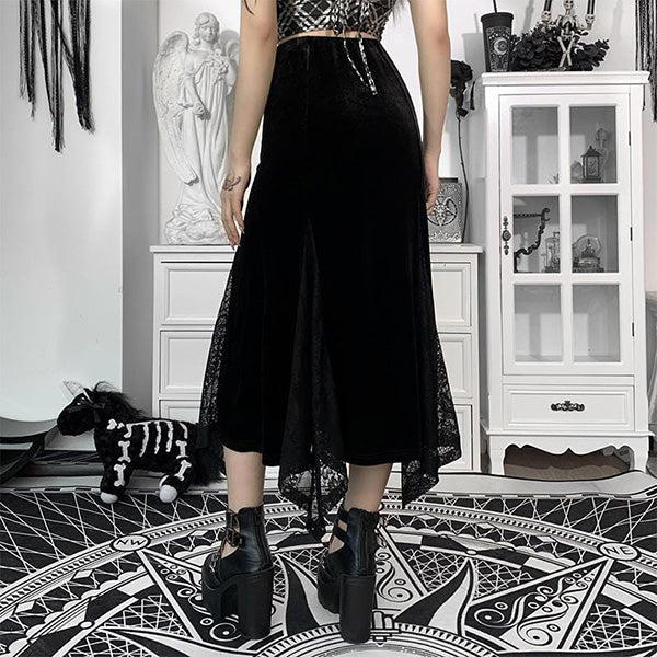 Victoria Velvet Long Skirt
