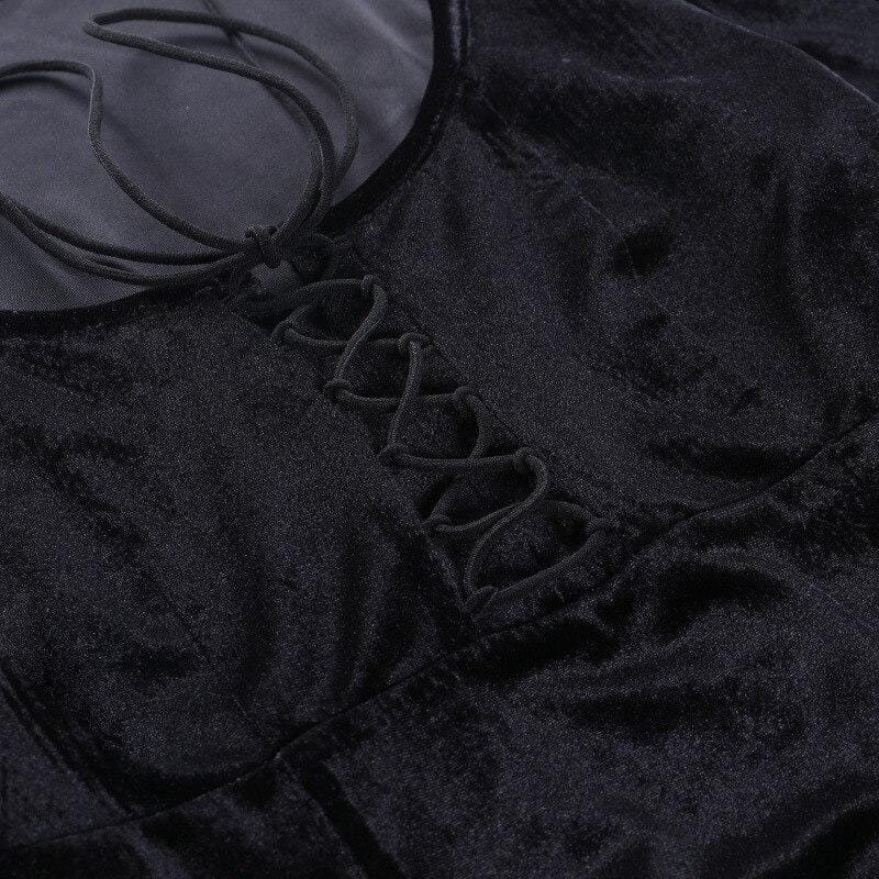 Bloody Witch Velvet Dress