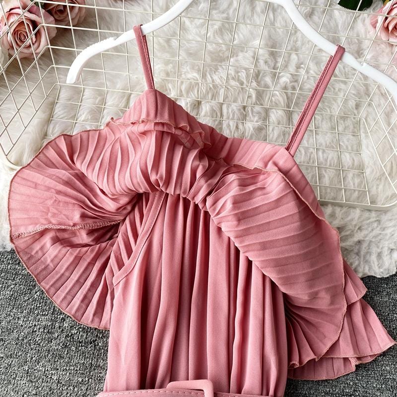 Incarnate Pleated Midi Dress