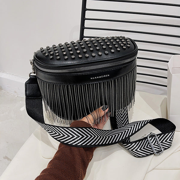 Iris Fringe Studded Bum Bag