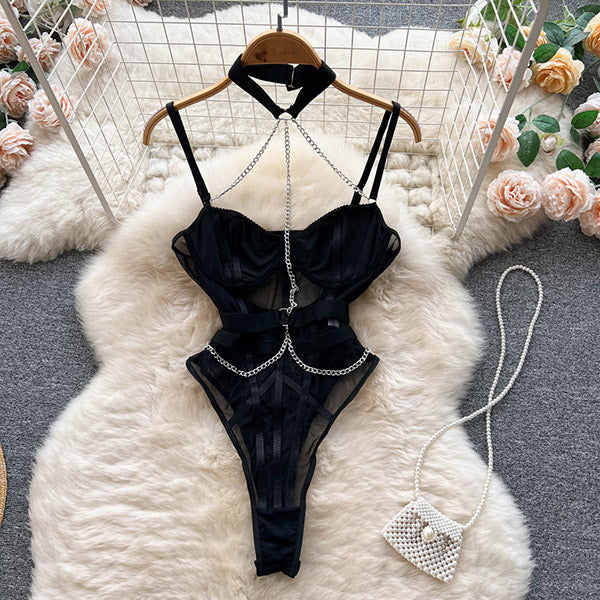 Chain To You Mesh Bodysuit