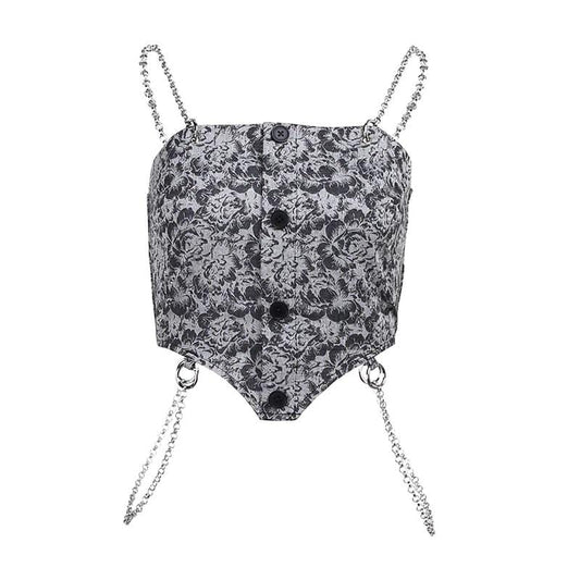 Chain of Sins Sexy Corset Top