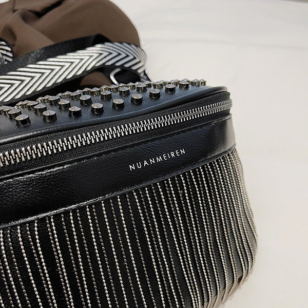 Iris Fringe Studded Bum Bag