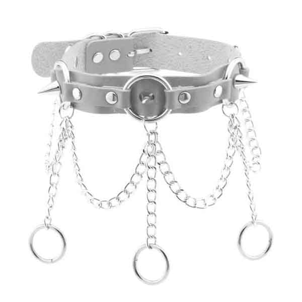 Chain of Guilt Leather Choker