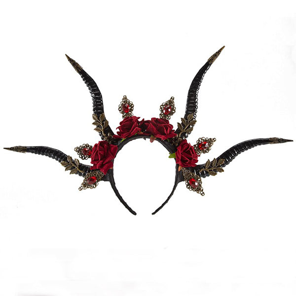 Gothic Antelope Horn Headdress