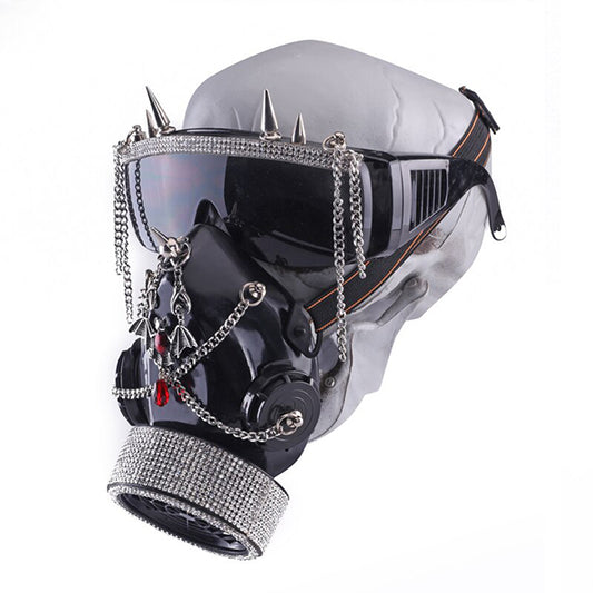 Bat Ruby Steampunk Mask and  Goggles