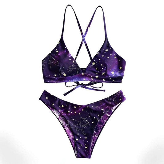 Galaxy Lace-Up Reversible Bikini
