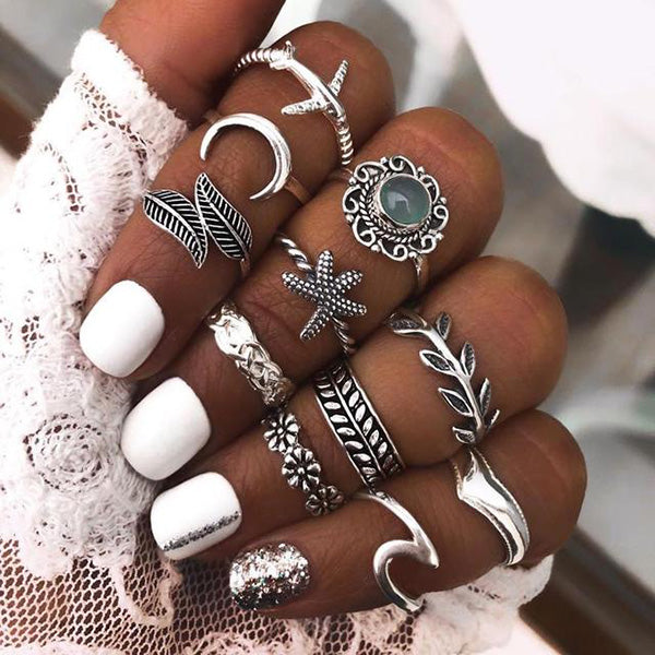Bohemia Vintage Style Ring Sets